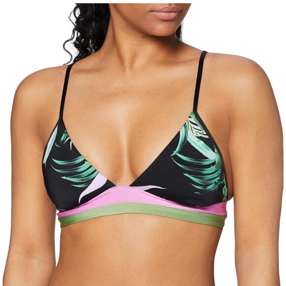 Seafolly Other - Brand New Seafolly Womens 10 Reversible Fixed Triangle Bikini Top Swimwear Black